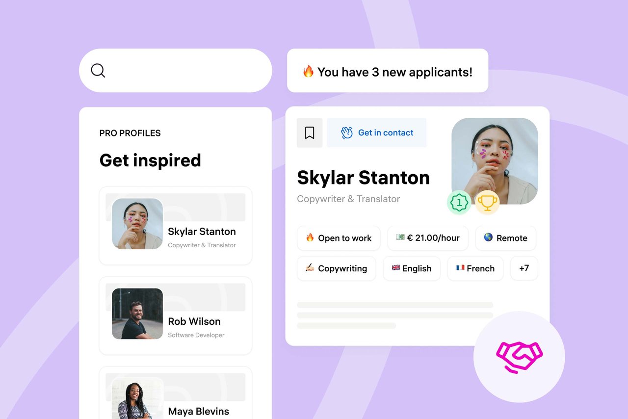 Connect with the world’s top freelancers, for free