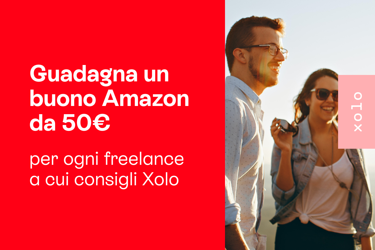 Invita un freelance e vinci un buono Amazon da 50€
