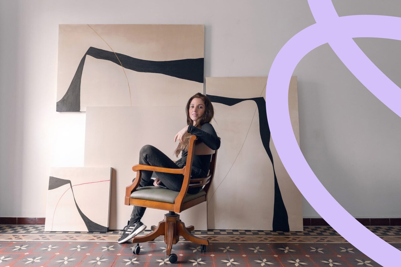 Una artista abstracta freelance en Barcelona: entrevista a Alicia Gimeno